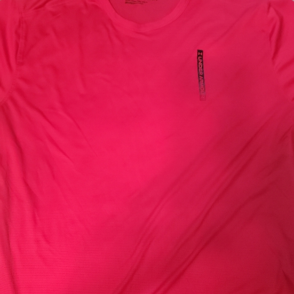 Under Armour Men's Bright Pink Short Sleeve Tee